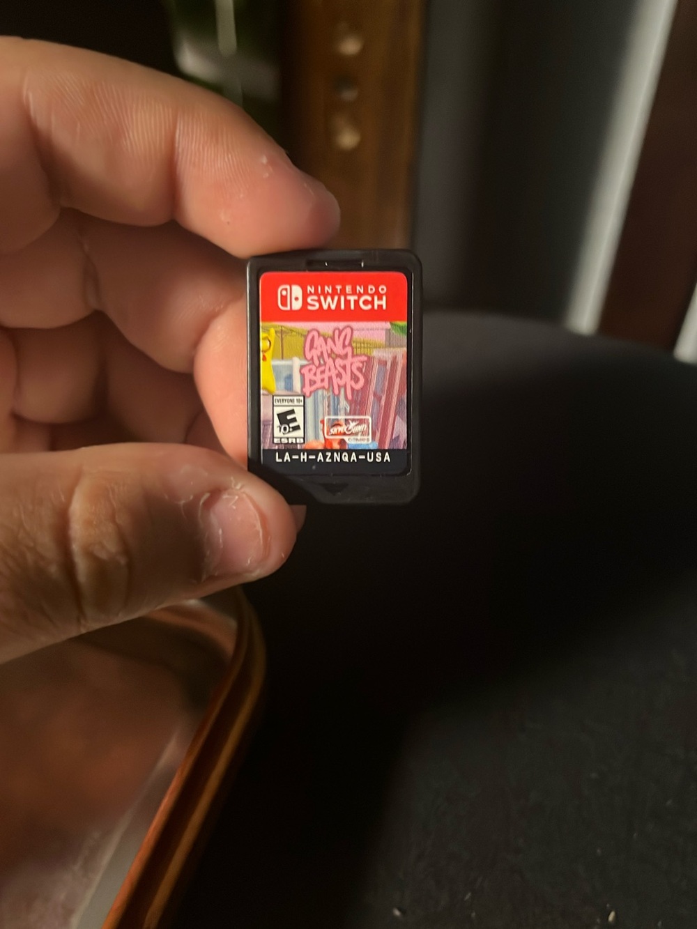 Nintendo Switch Game Card - Gang Beasts (Black, Red Label)